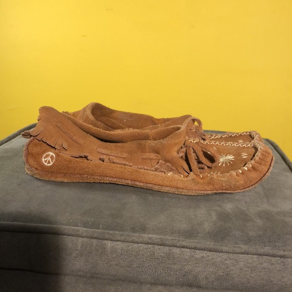 Brown Suede moccasins - Picture 2 of 2